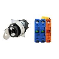【A22NK-3MB-01DA-G211】キー形セレクタスイッチ