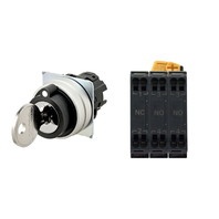 【A22NK-3MM-01DA-P112】[受注生産品]キー形セレクタスイッチ