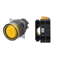 【A22NL-BGM-TYA-P100-YC】[受注生産品]押しボタンスイッチ