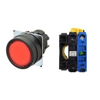 【A22NL-BNM-TRA-G100-RB】[受注生産品]押しボタンスイッチ