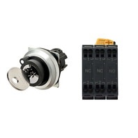 【A30NK-2MM-01CA-P122】キー形セレクタスイッチ
