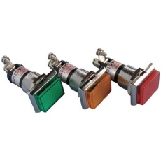 【DO8-16HKJ-AC/DC100V-R/R】ランプ交換型超高輝度LED表示灯(AC/DC100V接続)赤 φ16