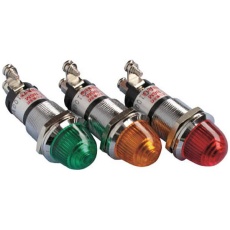 【DO8-B6M-AC/DC100V-R/R】ランプ交換型超高輝度LED表示灯(AC/DC100V接続)赤 φ16