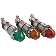 【DO8-B6M-AC/DC200V-O/O】ランプ交換型超高輝度LED表示灯(AC/DC200V接続)橙 φ16