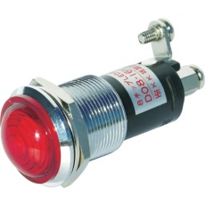 【DO8-16HMJ-AC/DC200V-R/R】ランプ交換型超高輝度LED表示灯(AC/DC200V接続)赤 φ16