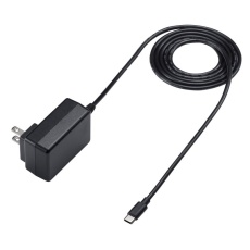 【ACA-IP103BK】USB Type-Cケーブル一体型AC充電器(5V/3A)