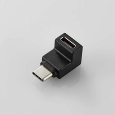 【AD-CFCML02BK】USBアダプター L字縦(USB Type-C(TM)プラグ - USB Type-Cポート)