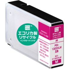 【ECI-C1300XLM】キヤノン用リサイクルインクカートリッジ PGI-1300XLM互換 マゼンタ