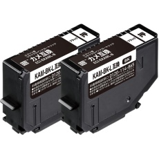 【ECI-EKAMLB-2P】エプソン用リサイクルインクカートリッジ カメ互換 KAM-BK-L互換 ブラック 2個パック