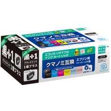 【ECI-EKUIL6P+BK】エプソン用リサイクルインクカートリッジ KUI-6CL-L互換 6色パック