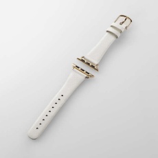【AW-41BDLJWH】Apple Watch用 &me ソフトレザーバンド
