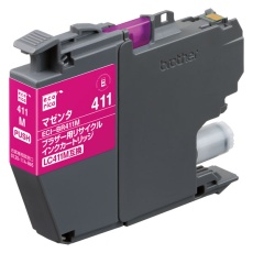 【ECI-BR411M】ブラザー用リサイクルインクカートリッジ LC411M互換 マゼンタ