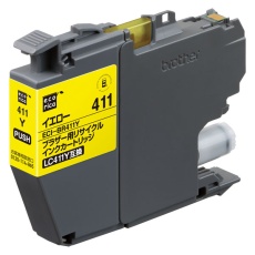 【ECI-BR411Y】ブラザー用リサイクルインクカートリッジ LC411Y互換 イエロー