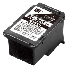 【ECI-C365B】キヤノン用リサイクルインクカートリッジ BC-365互換 ブラック
