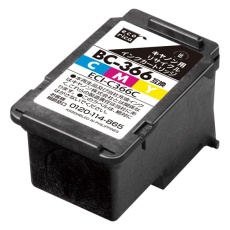 【ECI-C366C】キヤノン用リサイクルインクカートリッジ BC-366互換