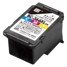 【ECI-C366XLC】キヤノン用リサイクルインクカートリッジ BC-366XL互換