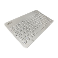 【L-BTK3-W】Bluetooth キーボード 丸形キー(ホワイト)