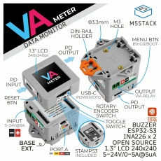 【M5STACK-K136】M5StampS3搭載 M5Stack電圧/電流メーター