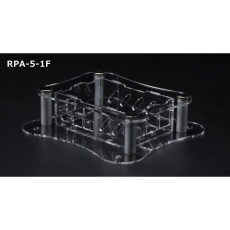 【RPA-5-1F】Raspberry Pi 5専用アクリルケース(壁付フランジタイプ、VESAマウント型)