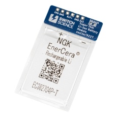 【SSCI-092272】スイッチサイエンス 超薄型リチウムイオン電池モジュール 3.3 V / 3.8 V出力 24 mAh(大電流タイプ)