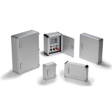 【AUH66-36-25KSS】AUH型開閉式アルミコントロールボックス(シルバー)