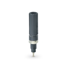 【T-3025-L-B】絶縁ターミナル(4mm、取付孔φ8mm、黒)