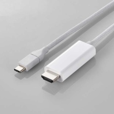 【MPA-CHDMISM10WH】USB Type-C(TM) - HDMI(R)変換ケーブル(シリコンメッシュ)
