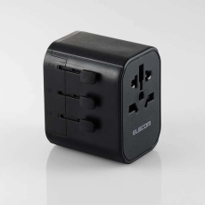 【T-HPAM-15A2CBK】USBポート搭載海外用マルチ変換アダプター(A/BF/O/SEタイプ対応)