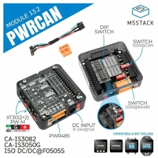 【M5STACK-M139】M5Stack用PWRCANモジュール-13.2(絶縁型CAN/RS485)