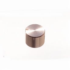 【20X15JXS-7-PG】ボリューム用アルミ製ツマミ(ピンクゴールド、20φ、シャフト6.1φ)