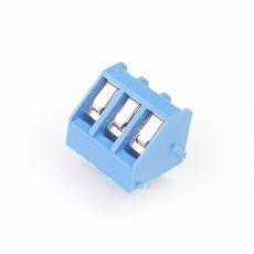 【GB-TB-50SB-3Pﾏｲﾅｽﾈｼﾞ】ターミナルブロック(3極 5.08mmピッチ 青)