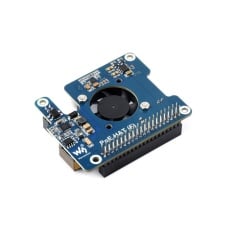 【WAVESHARE-26399】Waveshare PoE HAT(F) - Raspberry Pi 5用PoE電源HAT