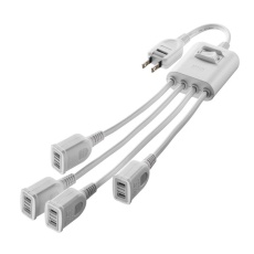 【TAP-EX4SWW】一括集中スイッチ付き電源延長コード