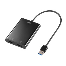 【USB-CVU3HD5】USB-HDMIディスプレイアダプタ(4K対応・ 2画面出力)
