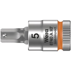 【003335】WERA ヴェラ 差込角1/4DR Hex-Plus 保持機能付きビットソケット 先端サイズ5mm 全長28mm