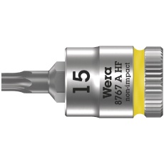 【003363】WERA ヴェラ 差込角1/4DR トルクスビットソケット 保持機能を備えたサイクロップビットソケット 先端サイズTX15 全長サイズ28mm