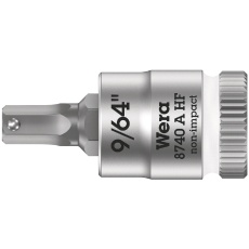 【003384】WERA ヴェラ 差込角1/4DR 保持機能を備えたヘックスプラスビットソケット 先端サイズ9/64inch 全長28mm