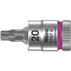 【003391】差込角1/4DR 手動/工作機械作業用トルクスビットソケット 差込サイズTX20 全長28mm