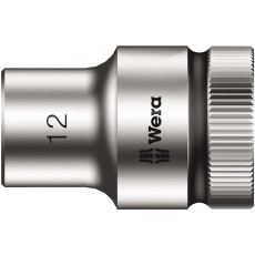 【003603】WERA ヴェラ 差込角1/2DR ZYKLOPソケット 六角差込サイズ12mm 全長37mm