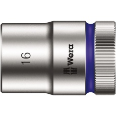 【003607】WERA ヴェラ 差込角1/2DR ZYKLOPソケット 六角差込サイズ16mm 全長37mm
