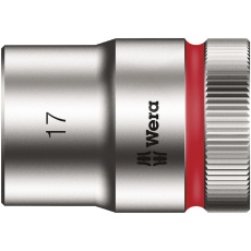 【003608】WERA ヴェラ 差込角1/2DR ZYKLOPソケット 六角差込サイズ17mm 全長37mm