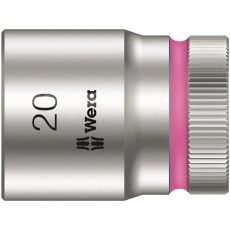 【003611】WERA ヴェラ 差込角1/2DR ZYKLOPソケット 六角差込サイズ20mm 全長37mm