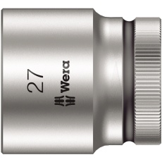 【003615】WERA ヴェラ 差込角1/2DR ZYKLOPソケット 六角差込サイズ27mm 全長40mm