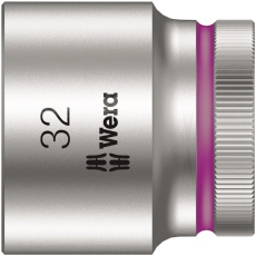【003617】WERA ヴェラ 差込角1/2DR ZYKLOPソケット 六角差込サイズ32mm 全長42mm