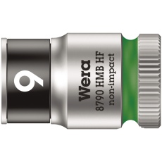 【003743】WERA ヴェラ 差込角3/8DR 保持機能付き ZYKLOPソケット 六角差込サイズ9mm 全長29mm