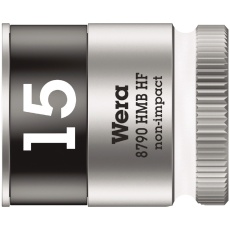 【003749】WERA ヴェラ 差込角3/8DR 保持機能付き ZYKLOPソケット 六角差込サイズ15mm 全長29mm