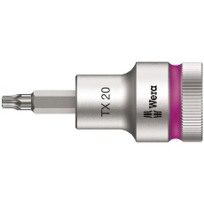 【003830】WERA ヴェラ 差込角1/2DR トルクスビットソケット ドライブ保持機能付き サイズTX20 全長60mm