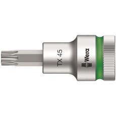 【003835】WERA ヴェラ 差込角1/2DR トルクスビットソケット ドライブ保持機能付き サイズTX45 全長60mm