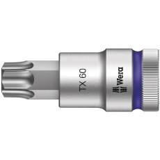 【003838】WERA ヴェラ 差込角1/2DR トルクスビットソケット ドライブ保持機能付き サイズTX60 全長60mm