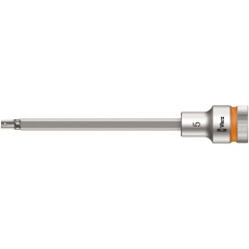 【003841】WERA ヴェラ 差込角1/2DR INHEXビットソケット ドライブ保持機能付き 六角差込サイズ5mm 全長140mm